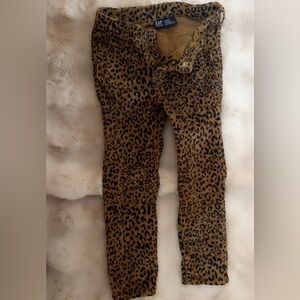 GAP Leopard Print Kids Pants - Brown